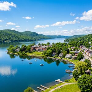 Cẩm nang du lịch Cooperstown New York ngôi làng bờ hồ xinh đẹp (Ảnh minh họa từ AI)