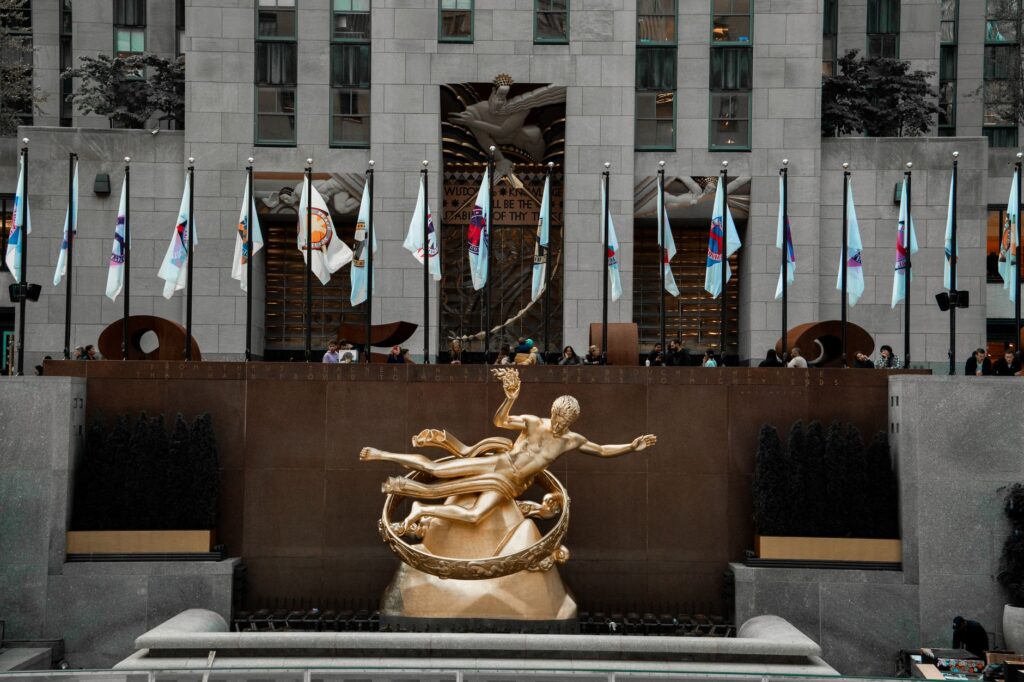 Trung tam thuong mai Rockefeller Center Manhattan New York