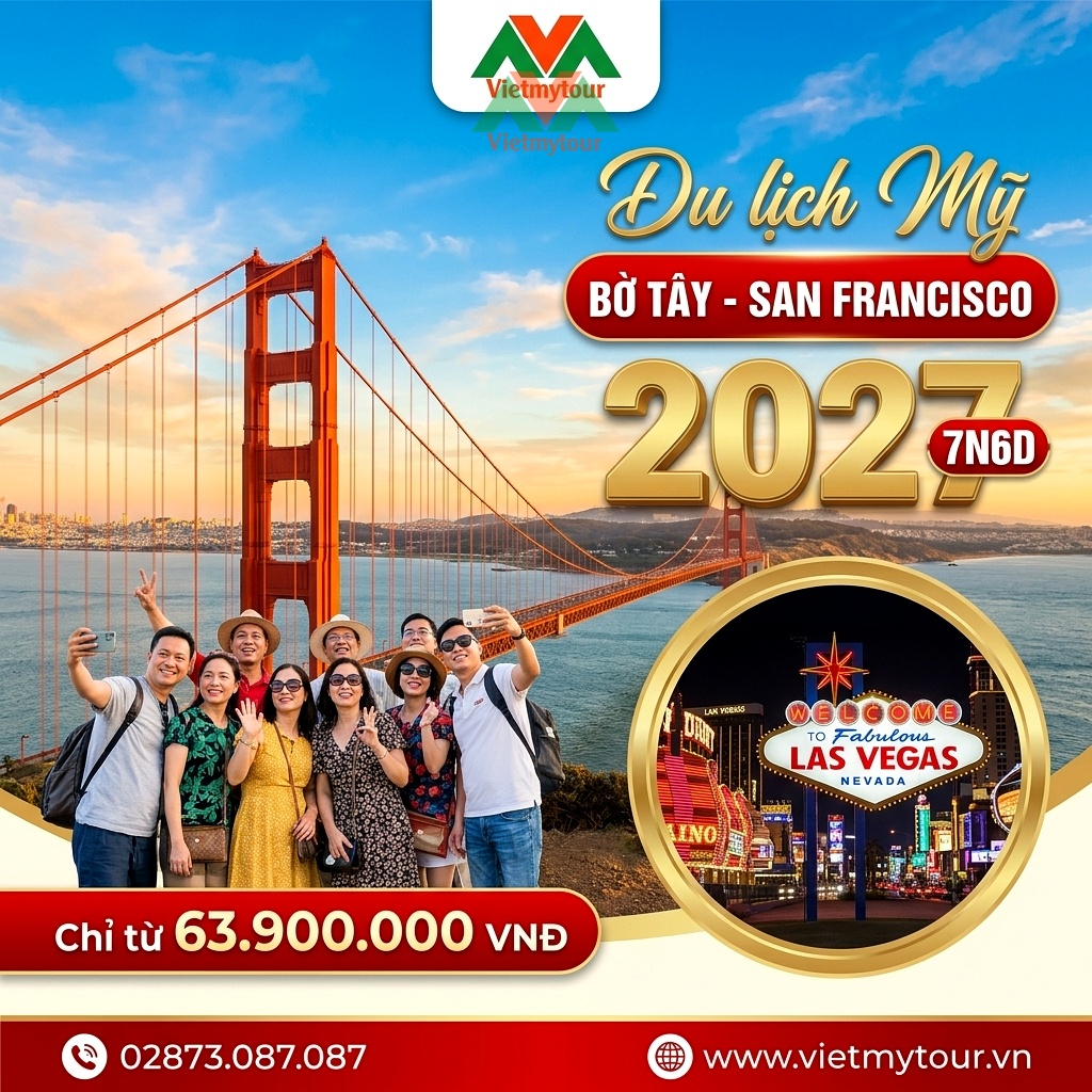 Du Lịch Mỹ Bờ Tây Tặng Kèm San Francisco 7N6D giá tốt - Vietmytour (Ảnh minh họa từ AI)